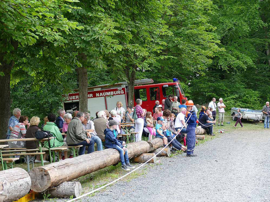 Entzünden des Johannifeuers (Foto: Karl-Franz Thiede)